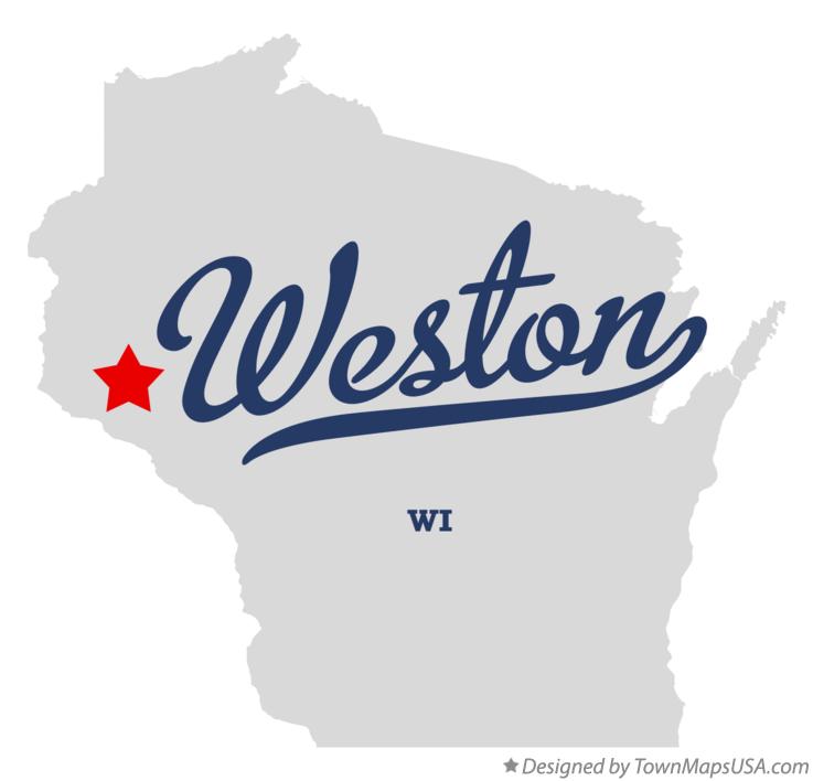 Map of Weston Wisconsin WI