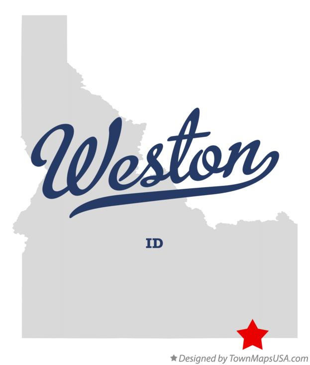 Map of Weston Idaho ID
