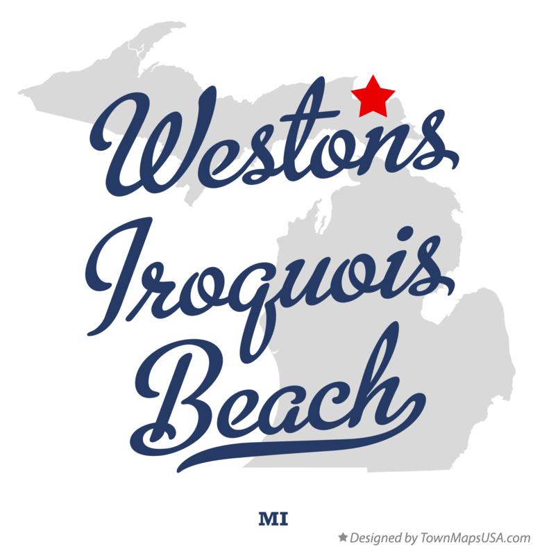 Map of Westons Iroquois Beach Michigan MI