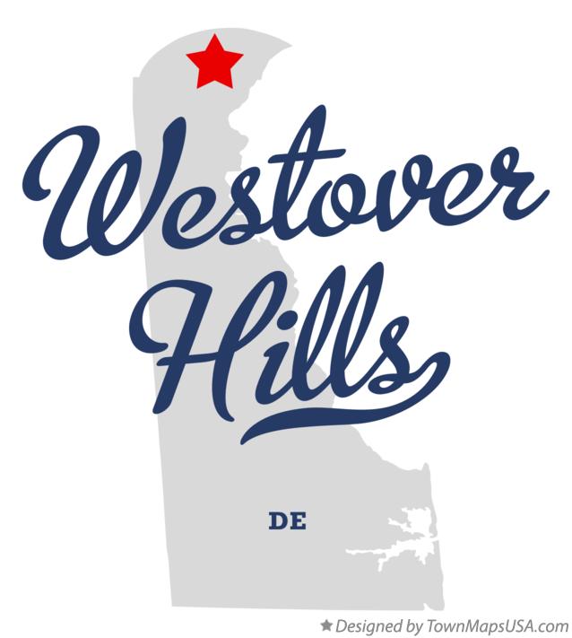 Map of Westover Hills Delaware DE