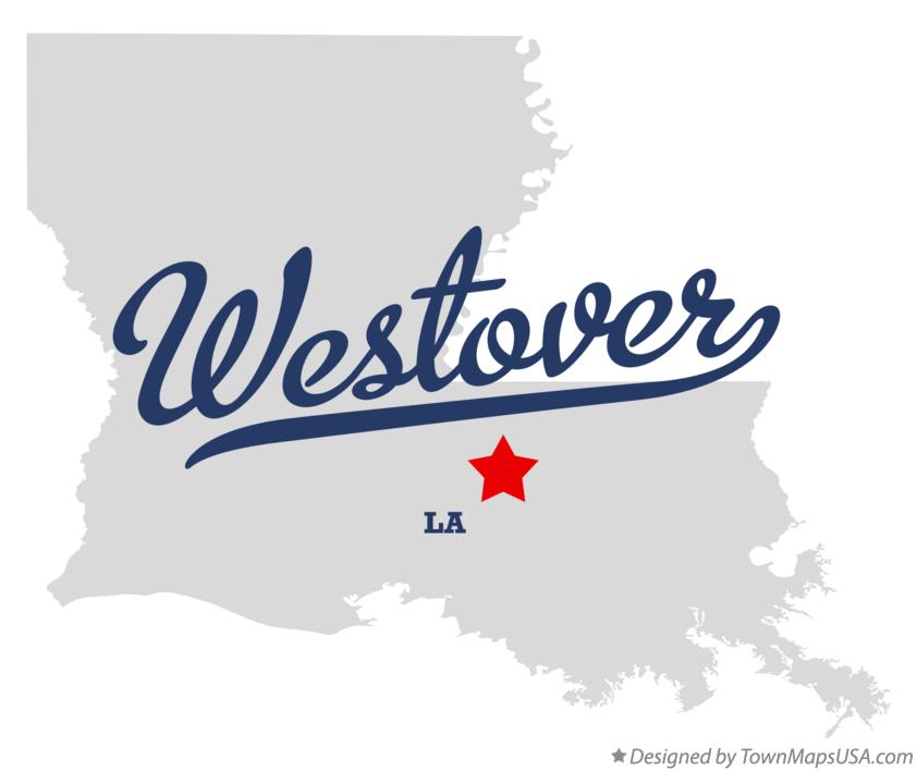 Map of Westover Louisiana LA