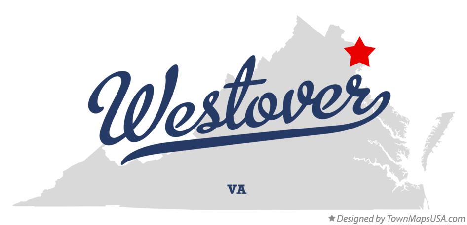 Map of Westover Virginia VA