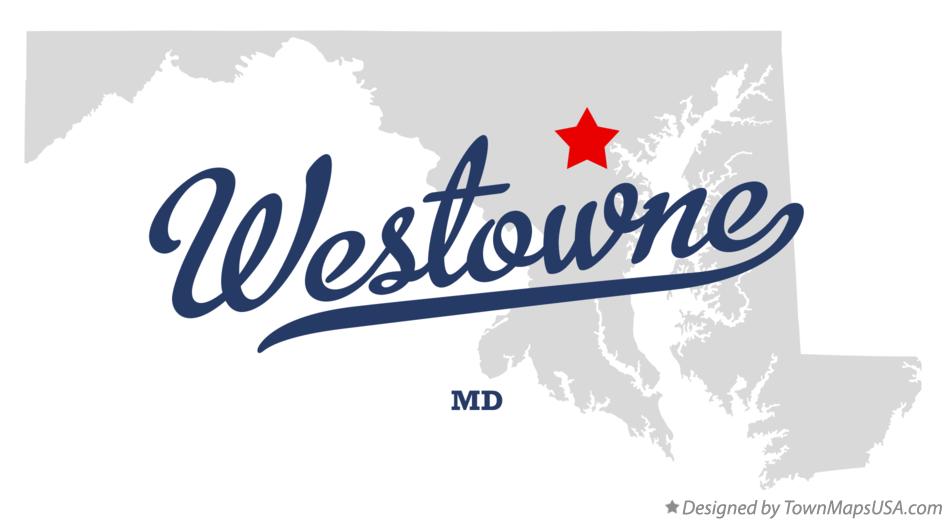 Map of Westowne Maryland MD