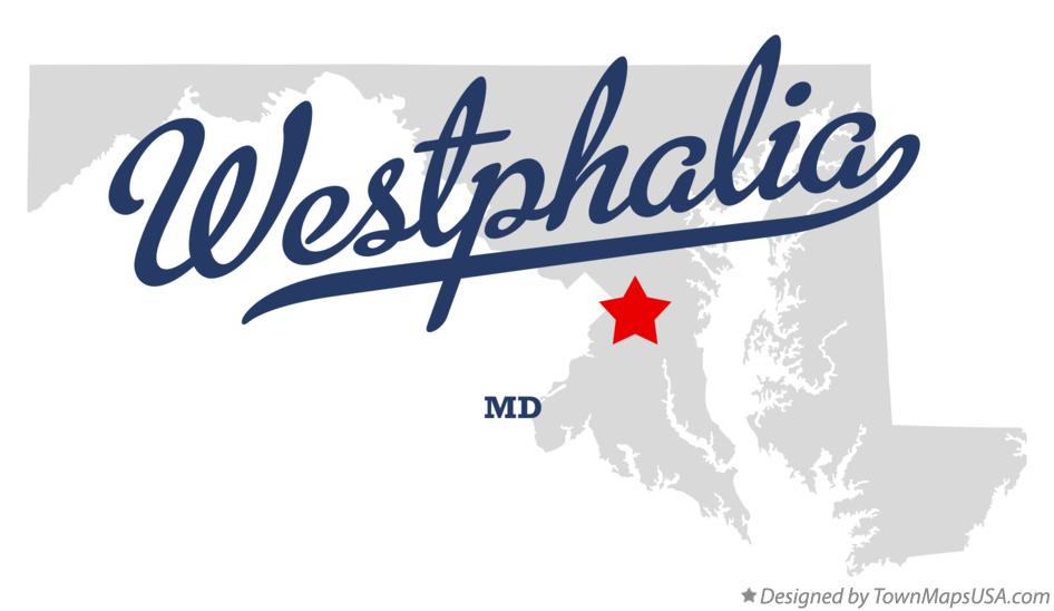 Map of Westphalia Maryland MD