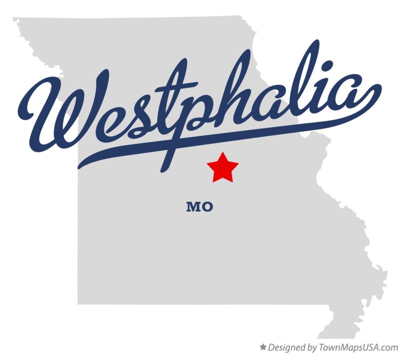 Map of Westphalia Missouri MO
