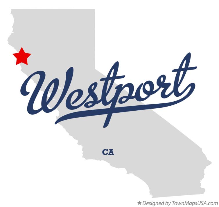 Map of Westport California CA