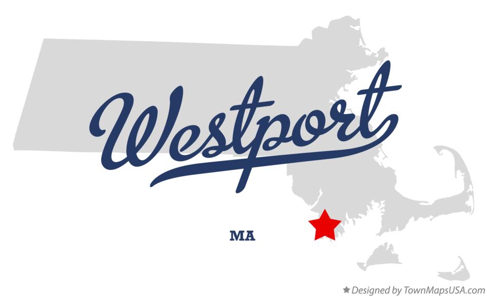 Map of Westport Massachusetts MA