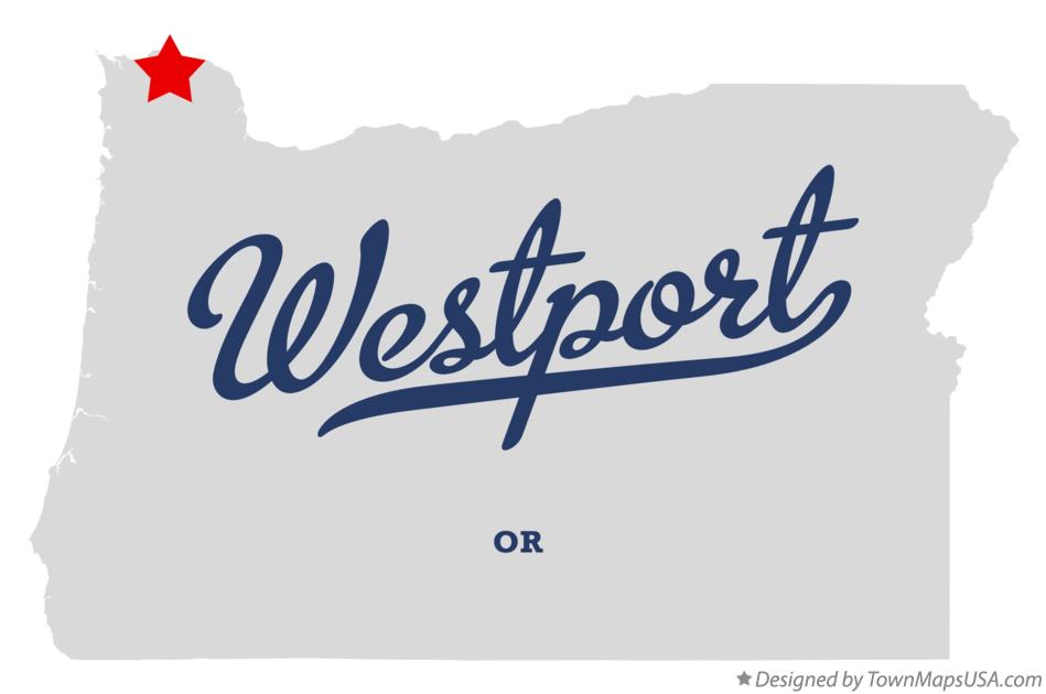 Map of Westport Oregon OR