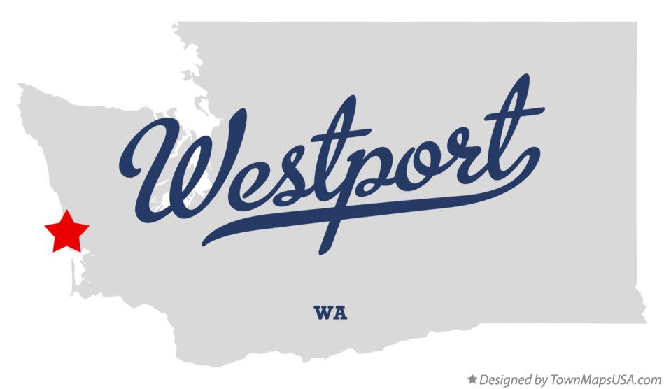 Map of Westport Washington WA