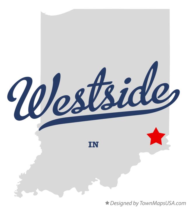 Map of Westside Indiana IN