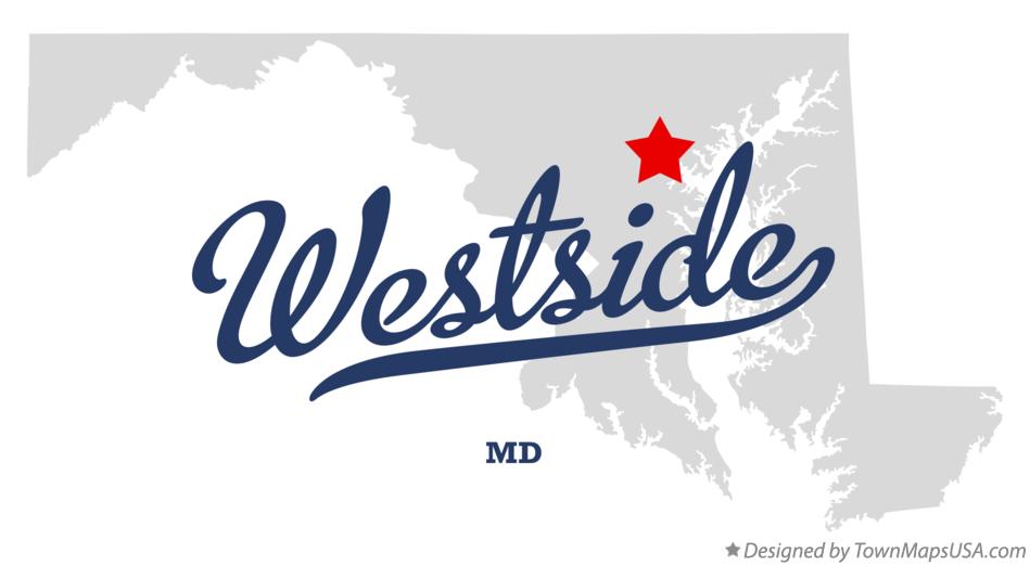 Map of Westside Maryland MD
