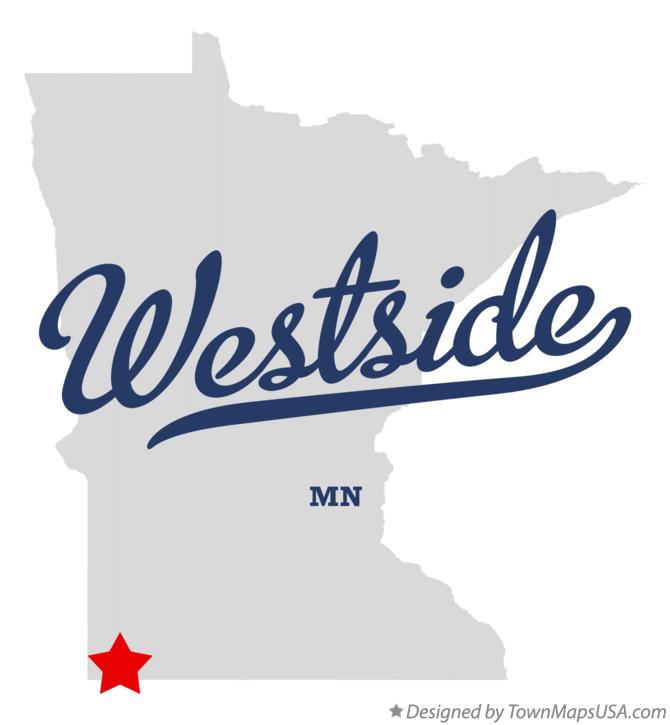 Map of Westside Minnesota MN