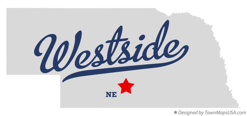 Map of Westside Nebraska NE