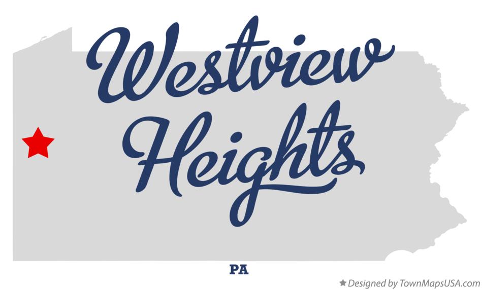 Map of Westview Heights Pennsylvania PA