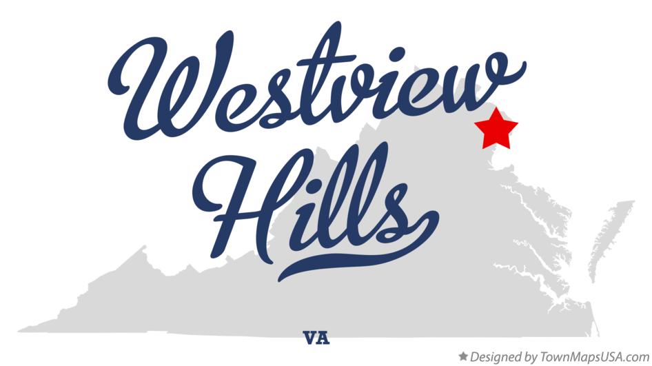 Map of Westview Hills Virginia VA