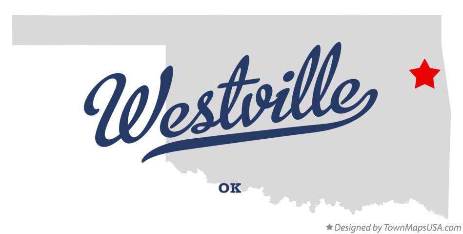 Map of Westville Oklahoma OK