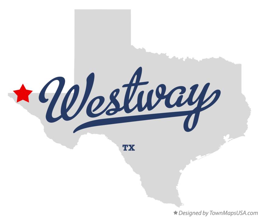 Map of Westway Texas TX