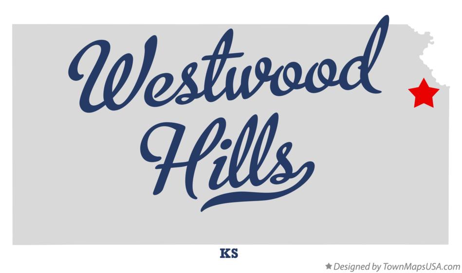 Map of Westwood Hills Kansas KS