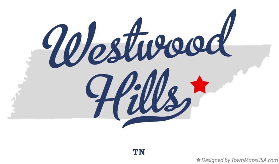 Map of Westwood Hills Tennessee TN
