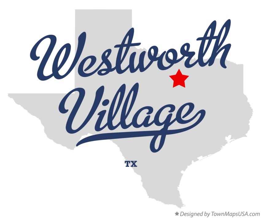 Map of Westworth Village Texas TX