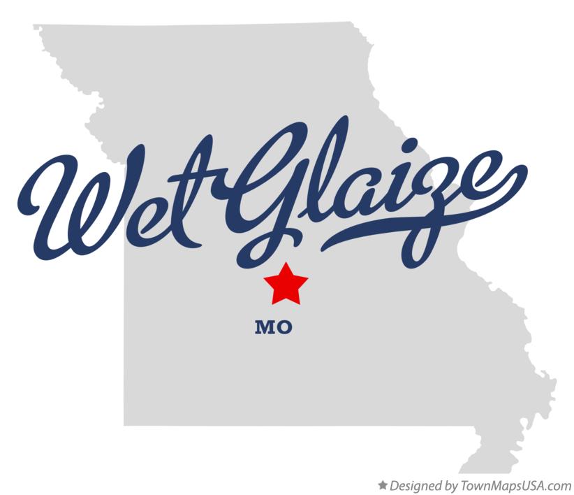 Map of Wet Glaize Missouri MO