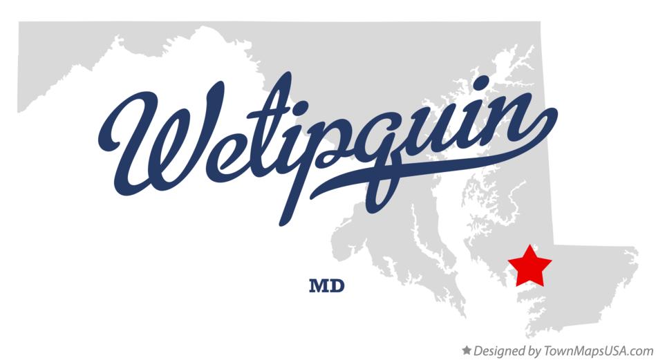 Map of Wetipquin Maryland MD