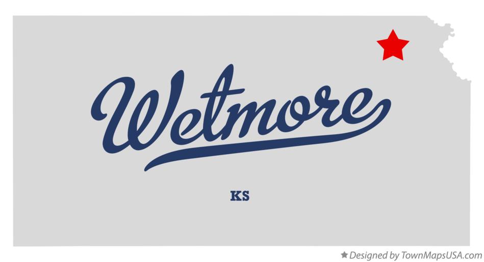 Map of Wetmore Kansas KS