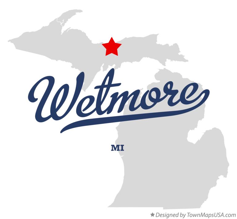 Map of Wetmore Michigan MI