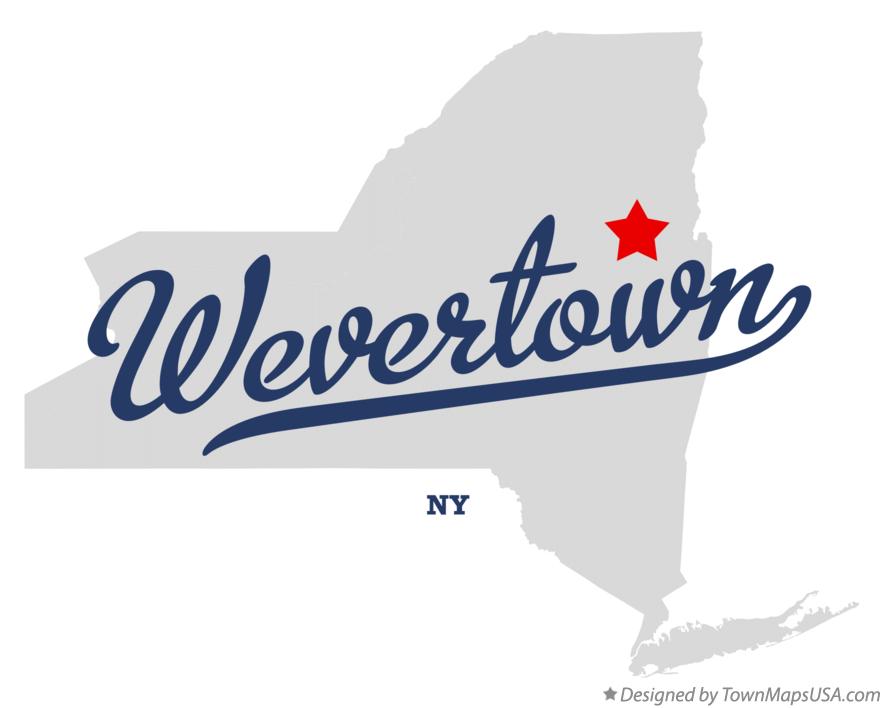 Map of Wevertown New York NY