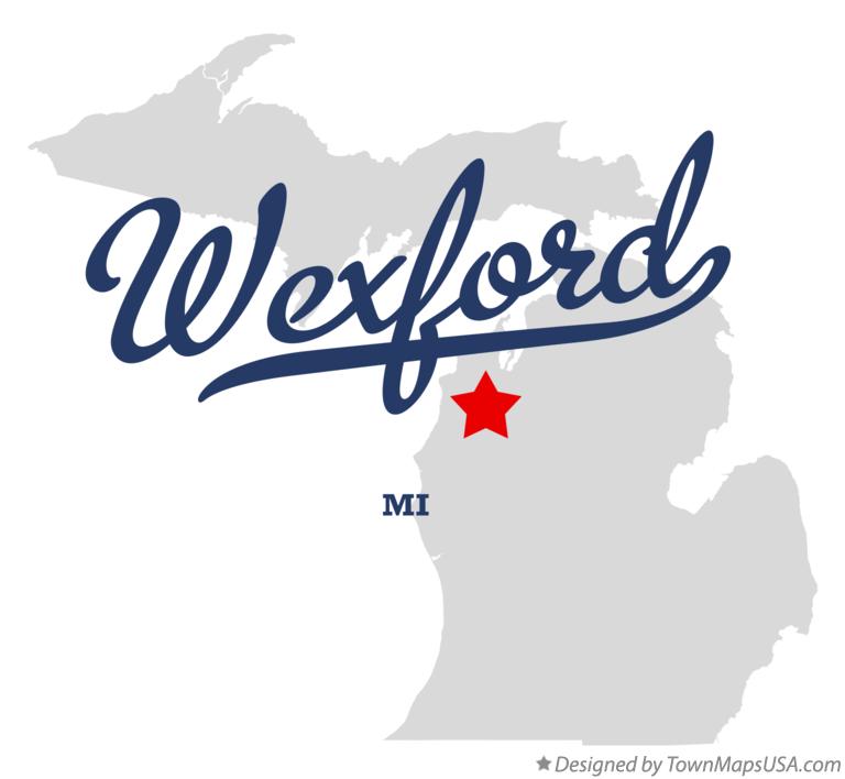 Map of Wexford Michigan MI