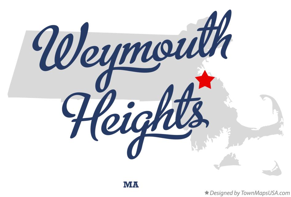 Map of Weymouth Heights Massachusetts MA