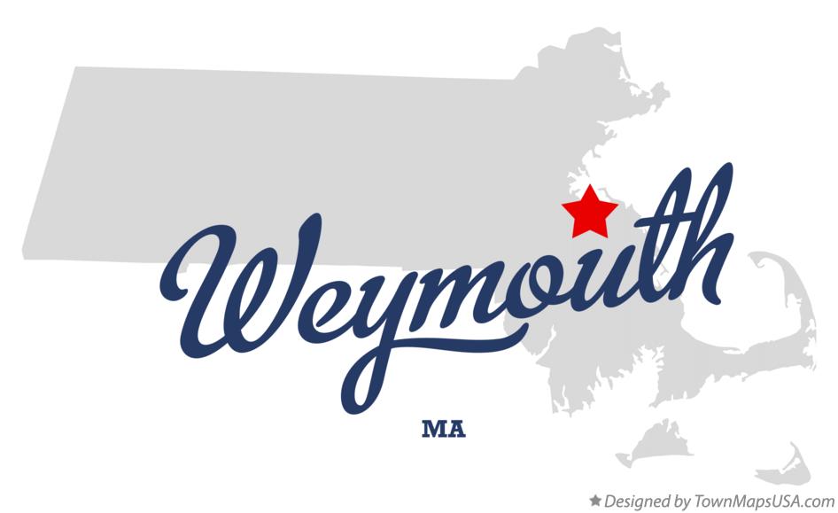 Map of Weymouth Massachusetts MA