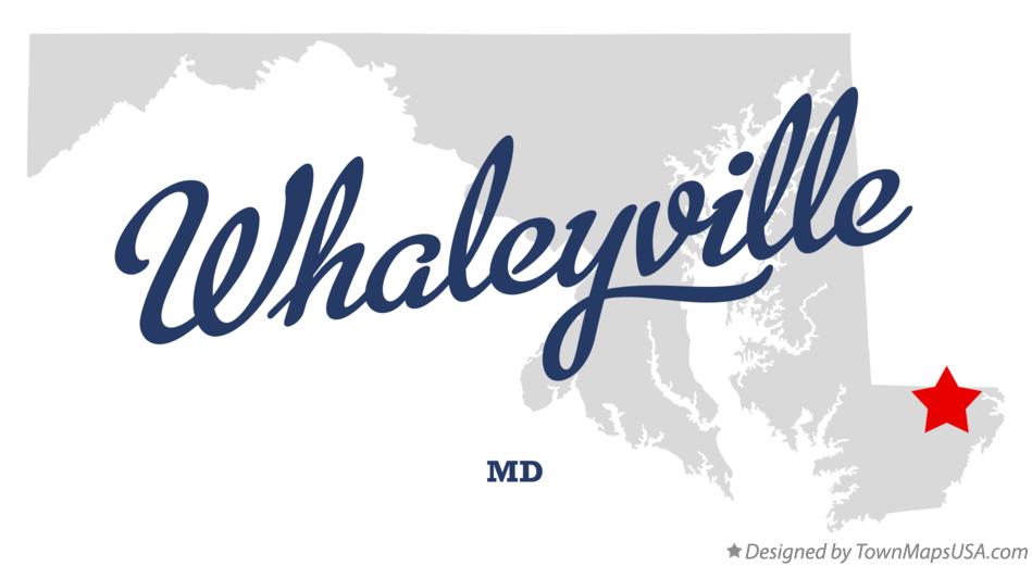 Map of Whaleyville Maryland MD