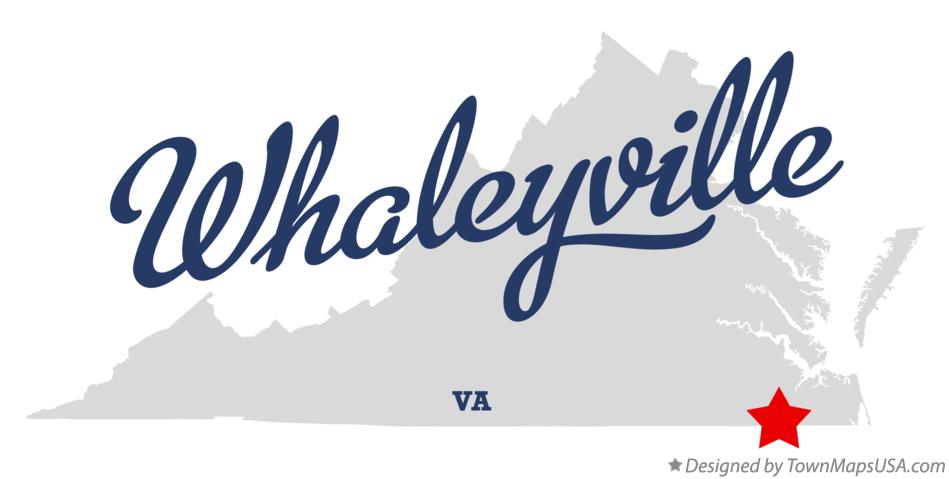 Map of Whaleyville Virginia VA