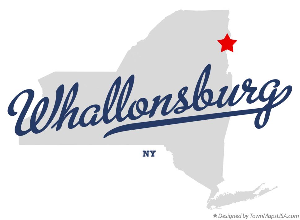 Map of Whallonsburg New York NY