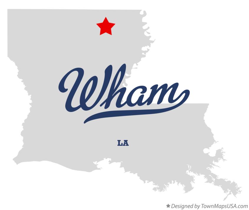 Map of Wham Louisiana LA