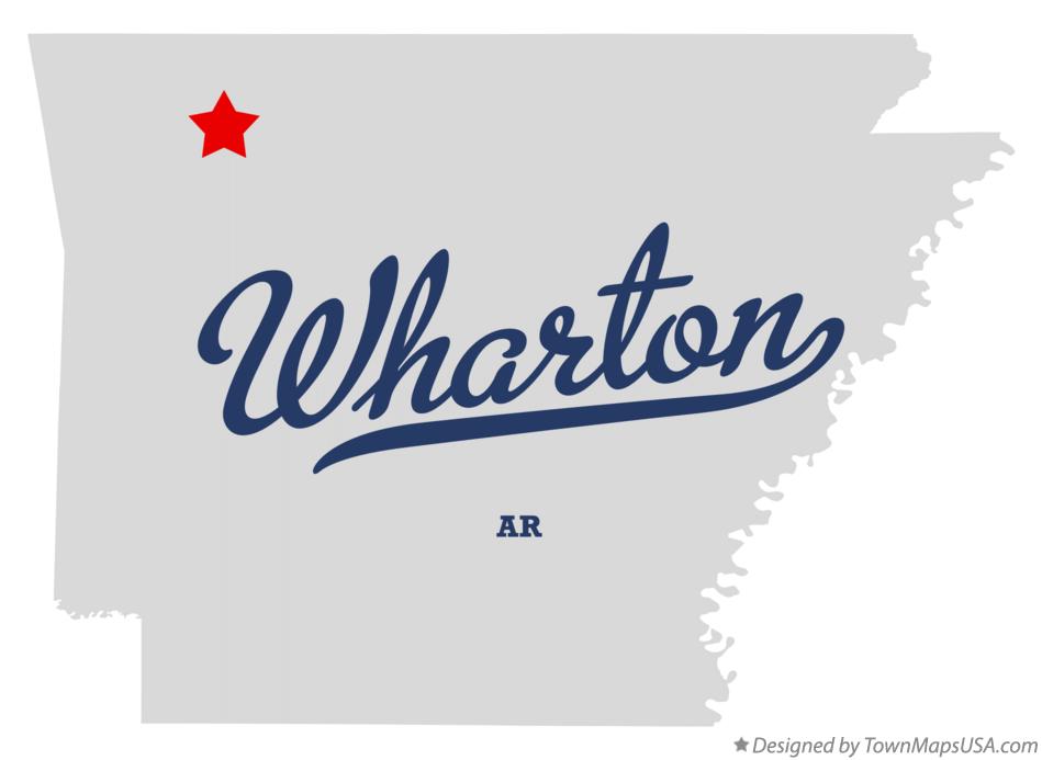 Map of Wharton Arkansas AR