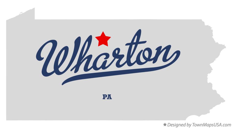 Map of Wharton Pennsylvania PA