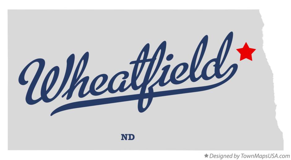 Map of Wheatfield North Dakota ND