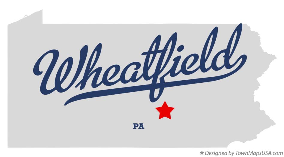 Map of Wheatfield Pennsylvania PA
