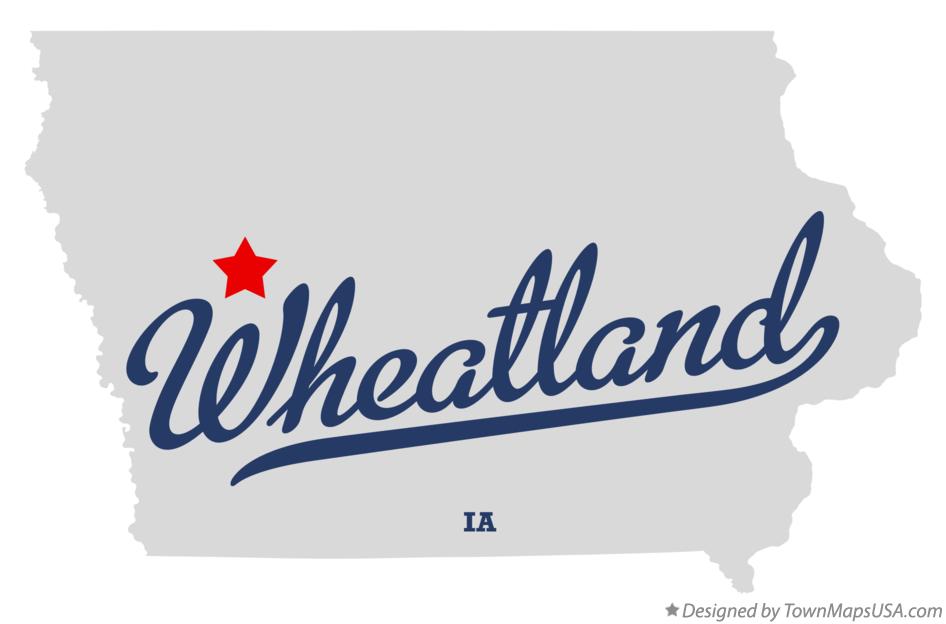 Map of Wheatland Iowa IA