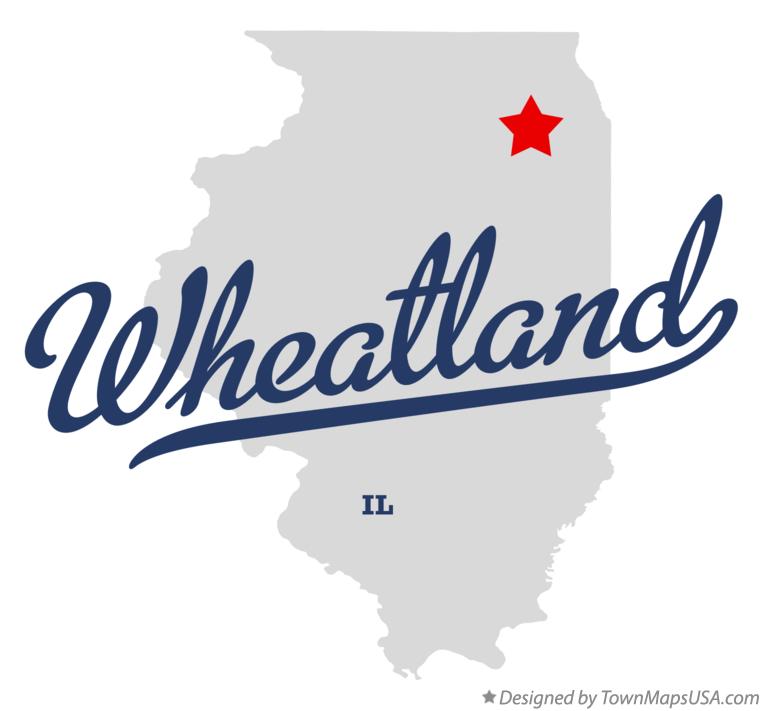 Map of Wheatland Illinois IL