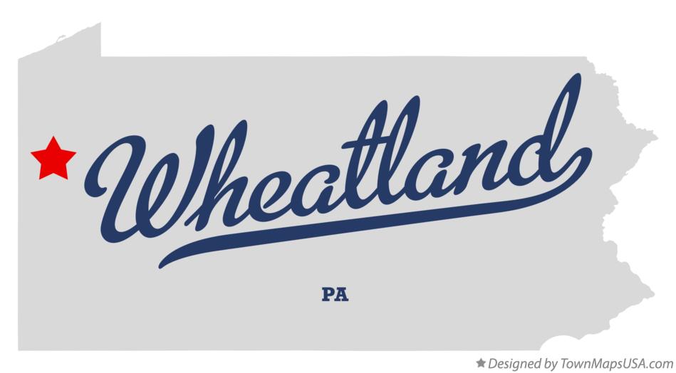 Map of Wheatland Pennsylvania PA