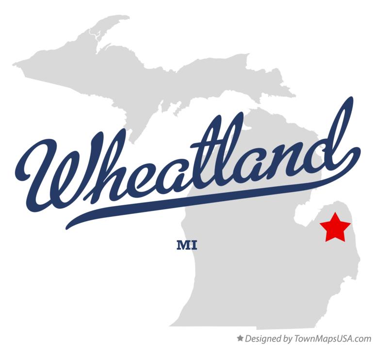 Map of Wheatland Michigan MI