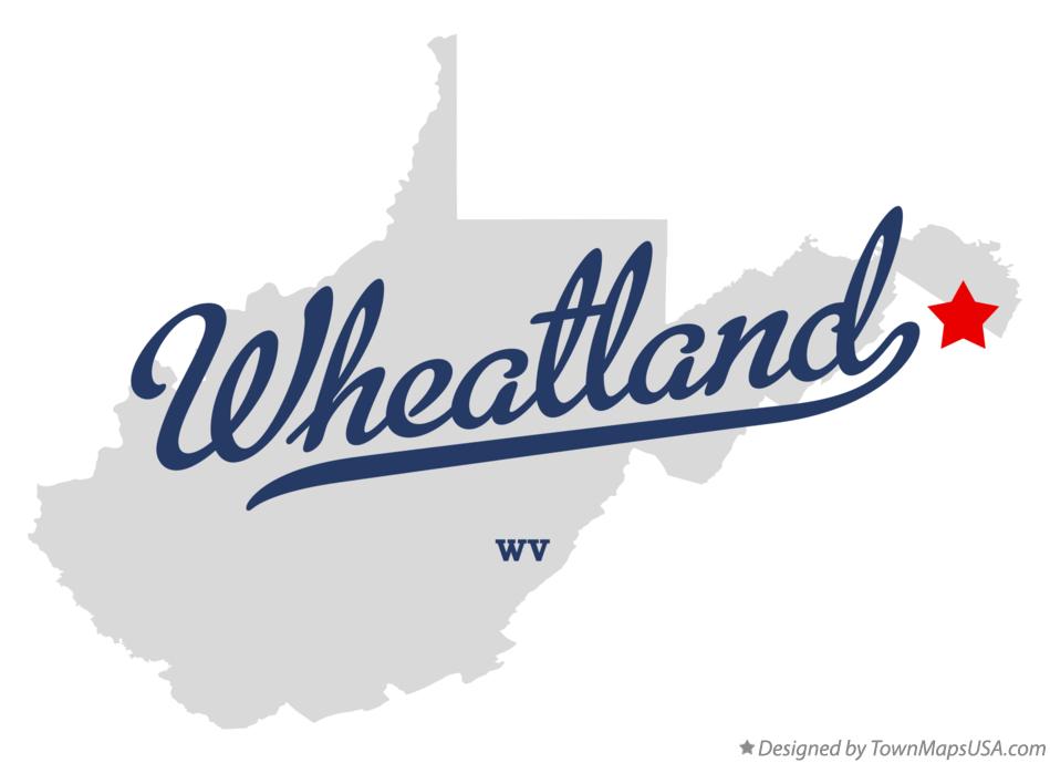 Map of Wheatland West Virginia WV
