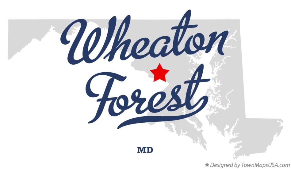 Map of Wheaton Forest Maryland MD