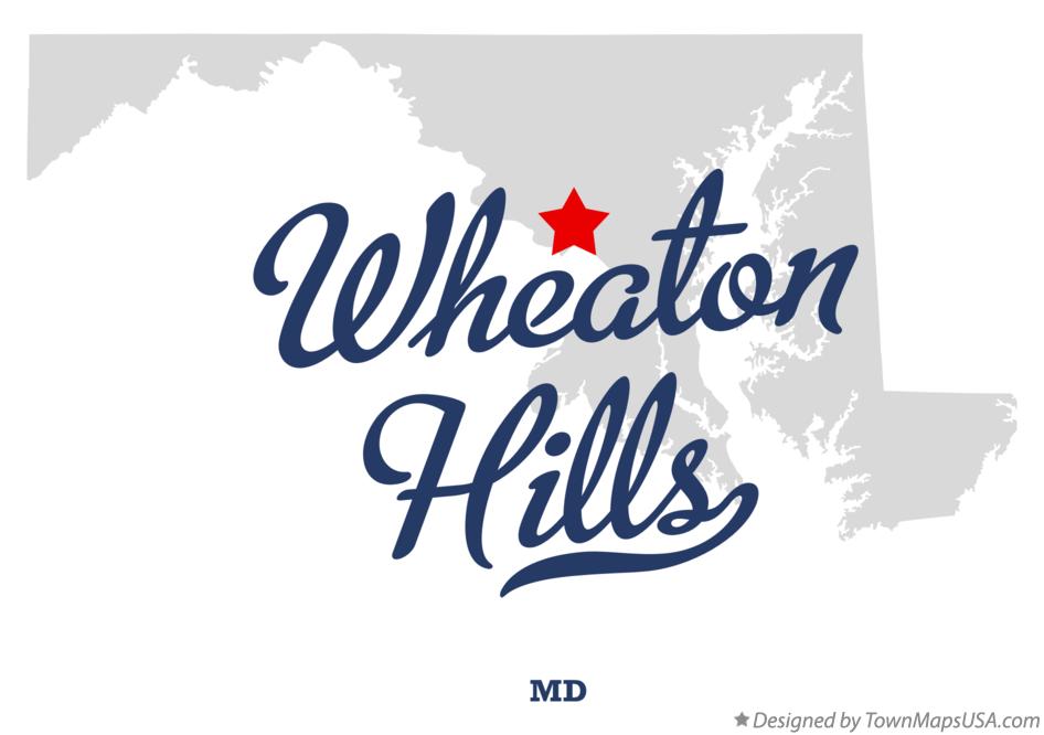 Map of Wheaton Hills Maryland MD