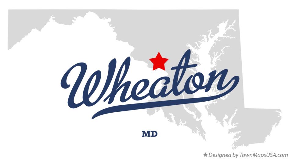 Map of Wheaton Maryland MD