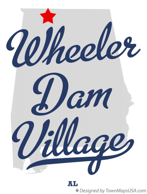 Map of Wheeler Dam Village Alabama AL