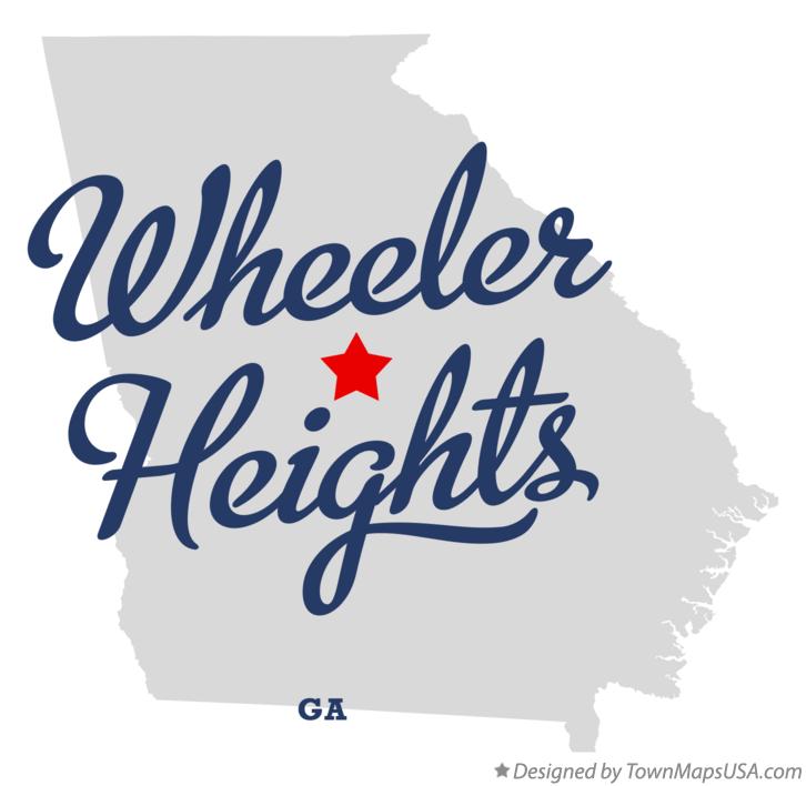 Map of Wheeler Heights Georgia GA
